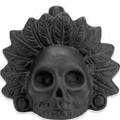 Magnificent Aztec Ritual Whistle, Black Sun Skull