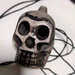 Human Skull Ocarina Macabre Laughter Whistle
