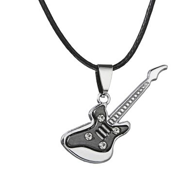 Crystal Jam' Black Color Rock Guitar Pendant