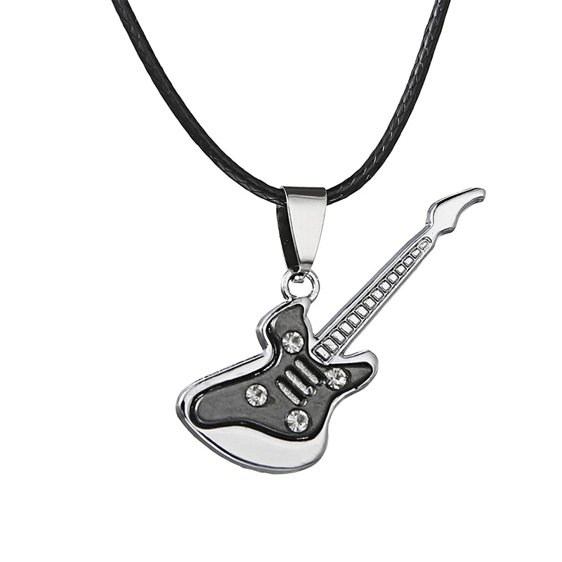 Crystal Jam' Black Color Rock Guitar Pendant