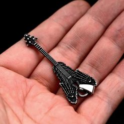 Pendant - Metal Rock Guitar - Skeletal Claw