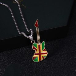 Rock Guitar Pendant - Rebel Rasta