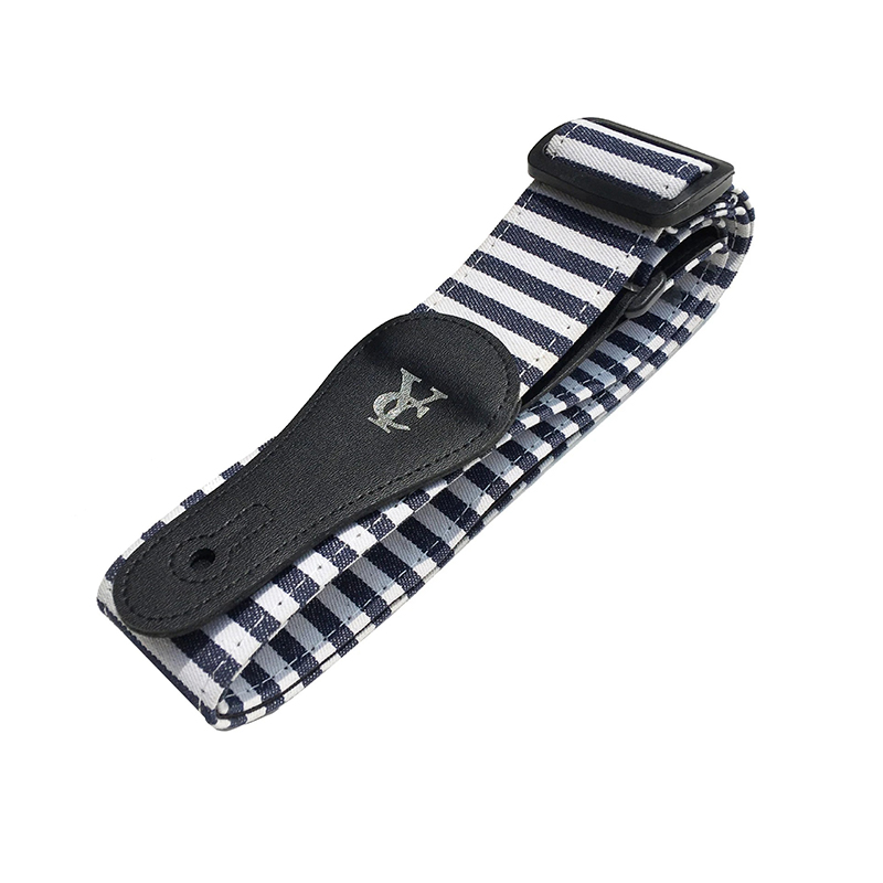 Striped Guitar Strap - Marine Style Rock Marinière Lines