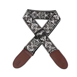 Strap - Vintage Guitar Strap with Nighttime Arabesques