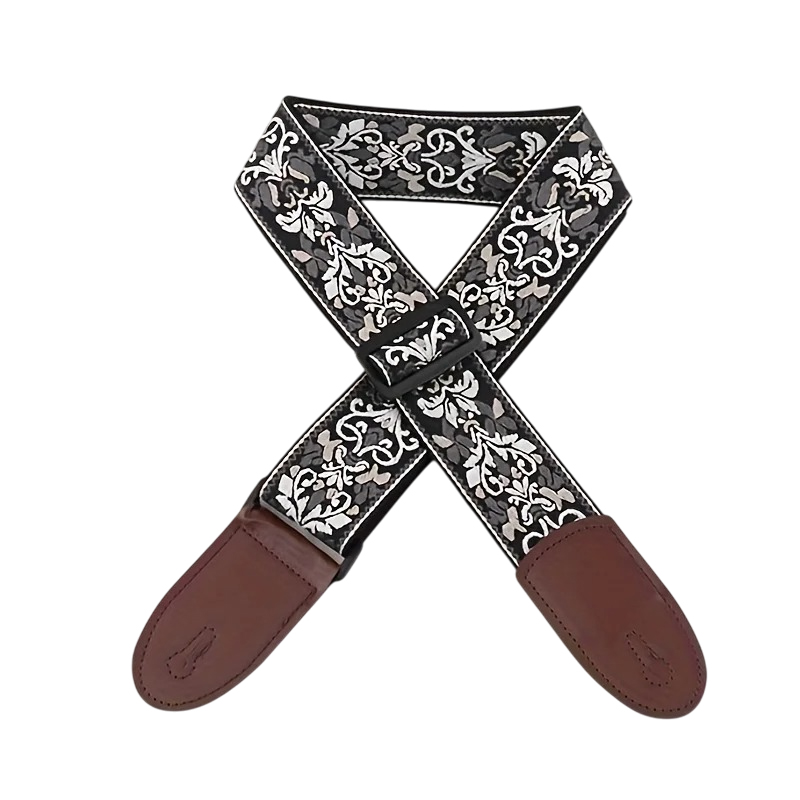 Strap - Vintage Guitar Strap with Nighttime Arabesques