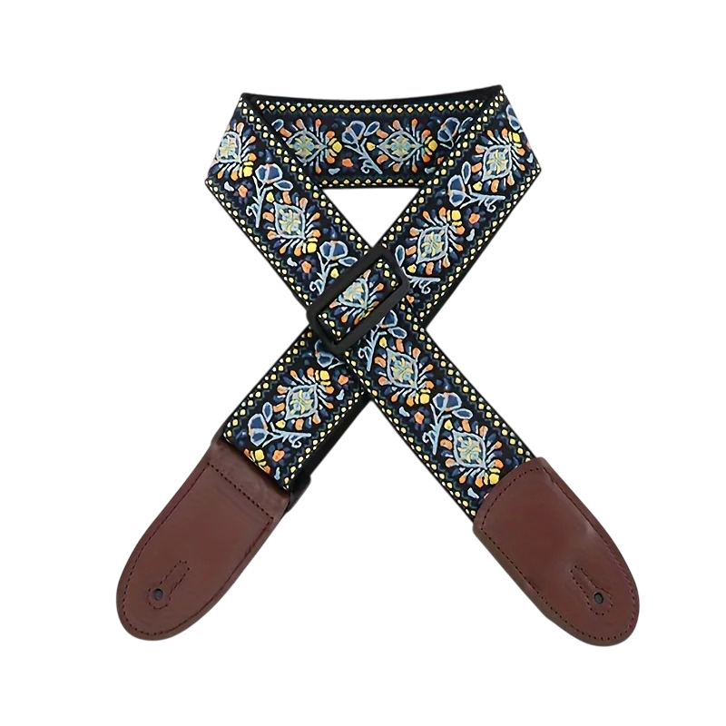 Guitar Strap - Vintage Bohemian Blue
