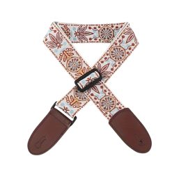 Vintage Guitar Strap - Mediterranean Squares