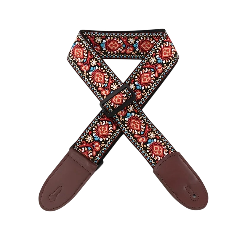 Andalusian Vintage Red Guitar Strap