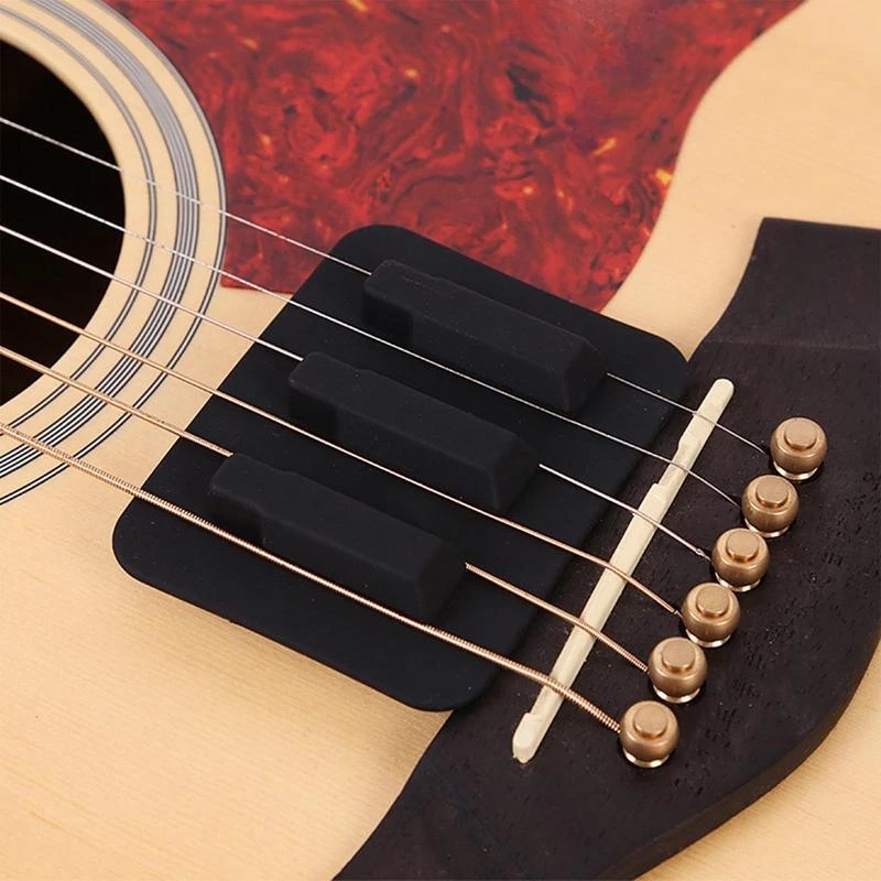 Silicone Acoustic Guitar Mute, Flexible Pad for Noise Reduction