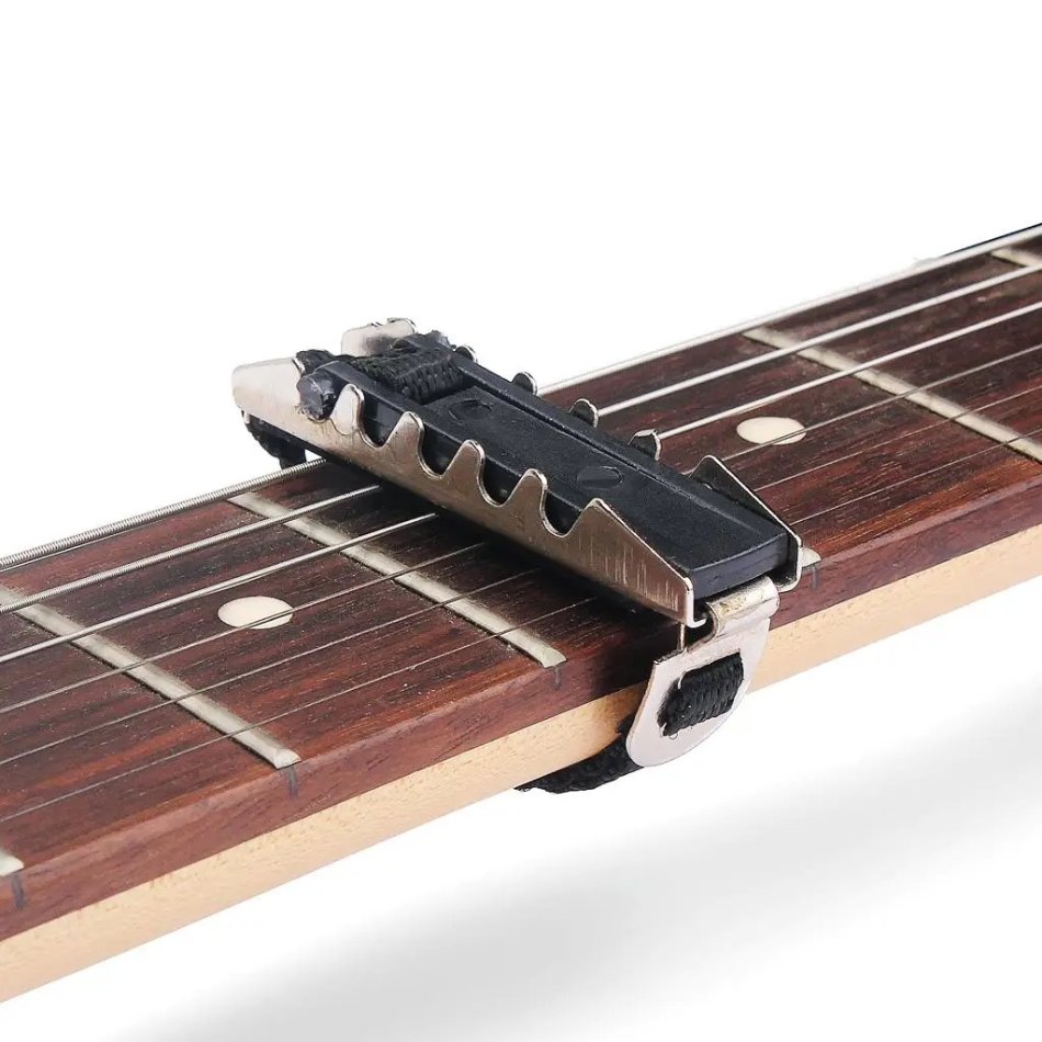 Use of Classical Guitar Capo with Strap - Lightweight, Elastic and Adjustable Multi-Instrument
