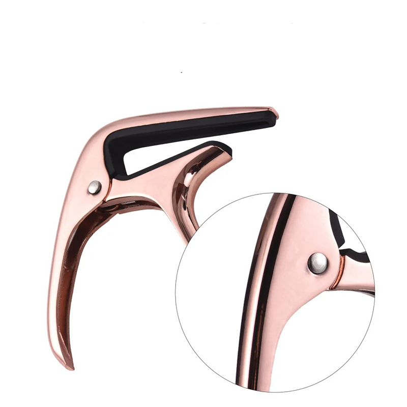 Detailed view of Universal Metal Guitar Capo - Premium Colors (Black, Gold, Silver, Rose Gold)