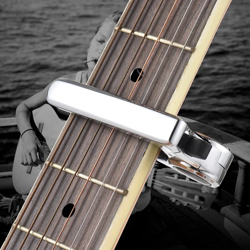 Detailed view of the Real Mother of Pearl Guitar Capo Model
