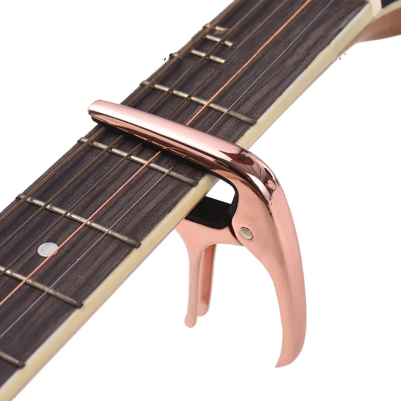 General view of the Universal Metal Guitar Capo - Premium Colors (Black, Gold, Silver, Rose Gold)