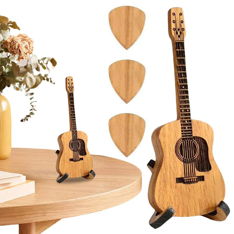 Caja Avant de púas de guitarra acústica de madera Corazón del Luthier