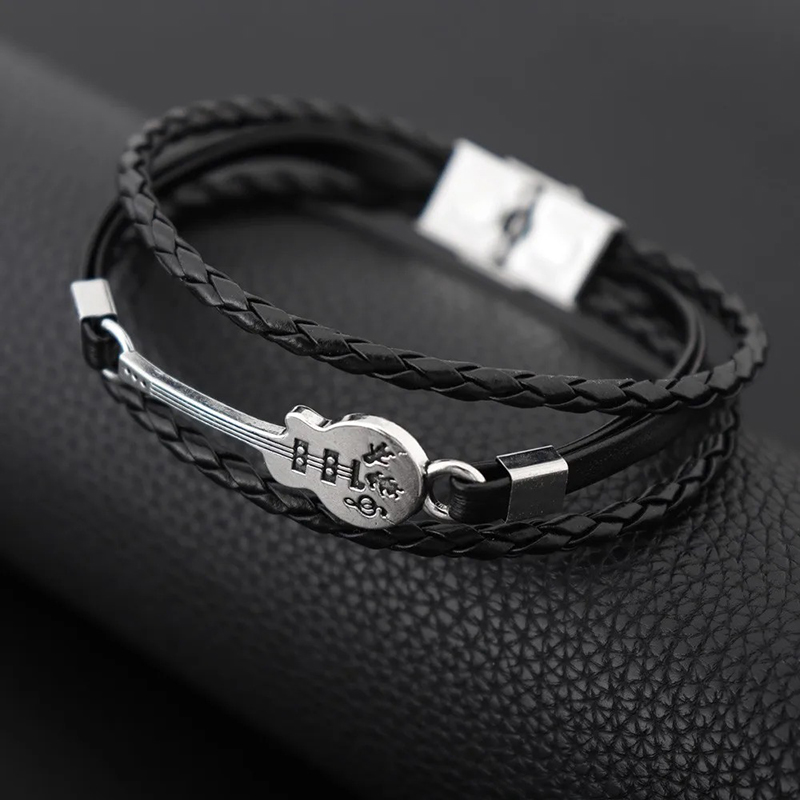 Avant Rock Guitar Bracelet - Silver Symphony