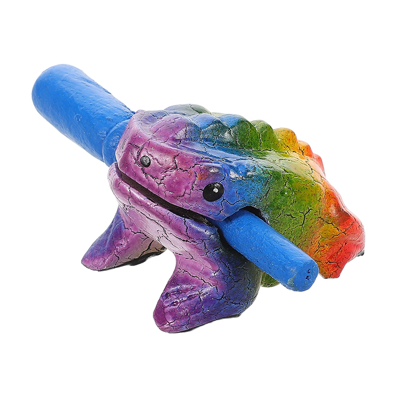 Avant Percussion Instrument - Wooden Rainbow Frog Scraper