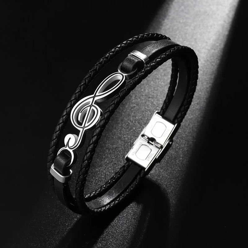 Pure Line Treble Clef Bracelet