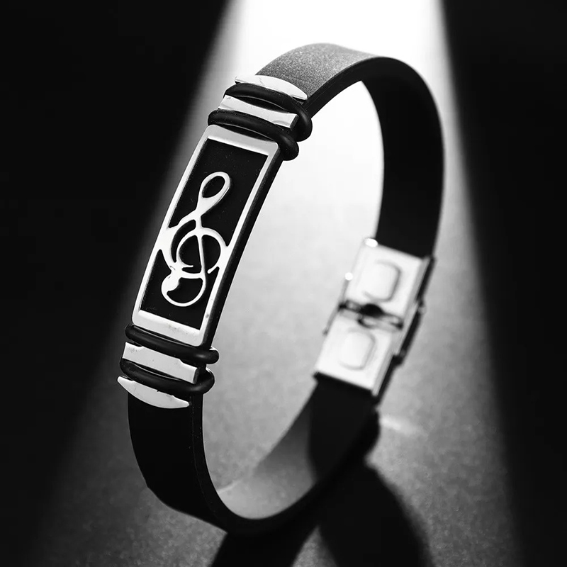 Elegance Signature Sol Key Bracelet in Silver Color