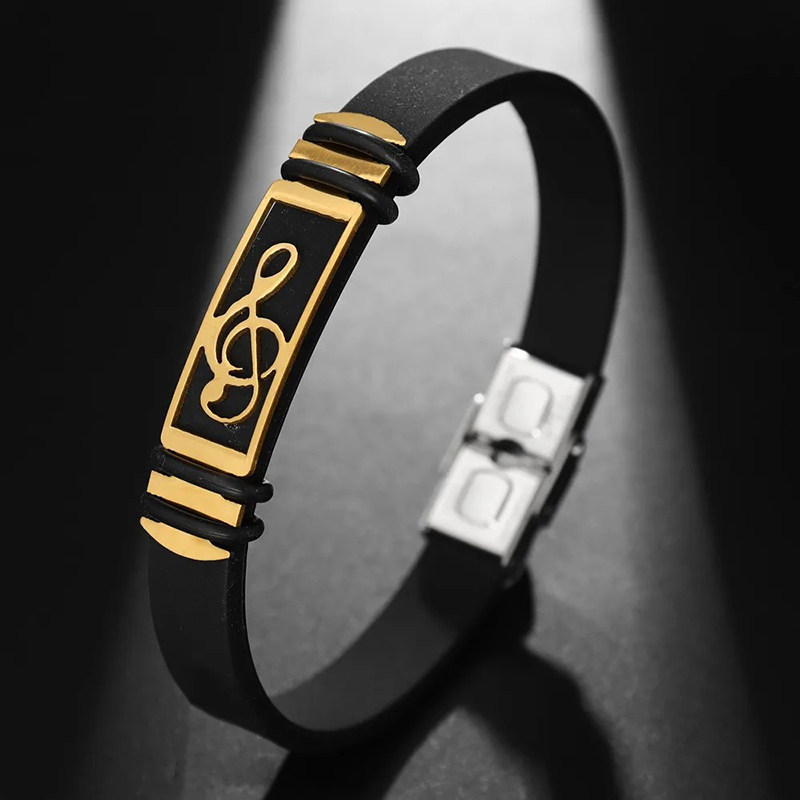 Signature Elegance Sol Key Bracelet in Gold Color