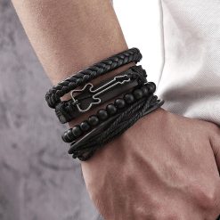 Dark Rock Guitar Fret Bracelet