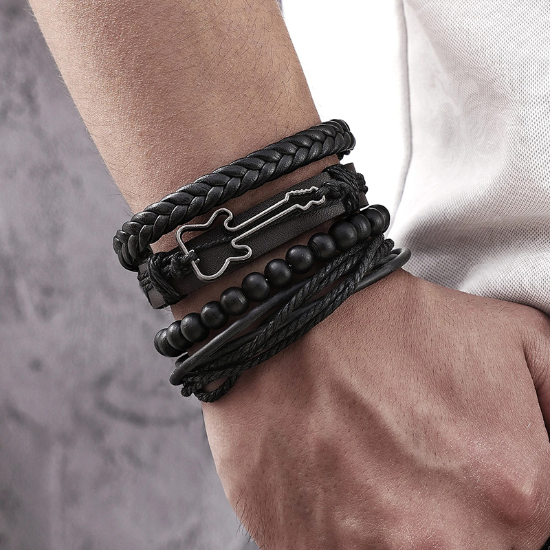 Dark Rock Guitar Fret Bracelet