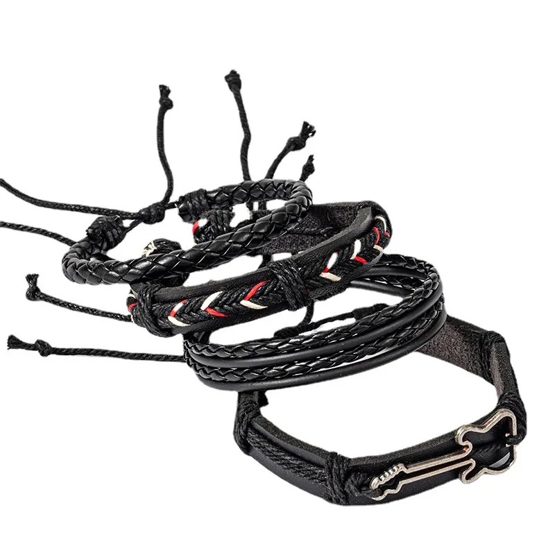 Rock Guitar Bracelet - Electric Tribal Trio