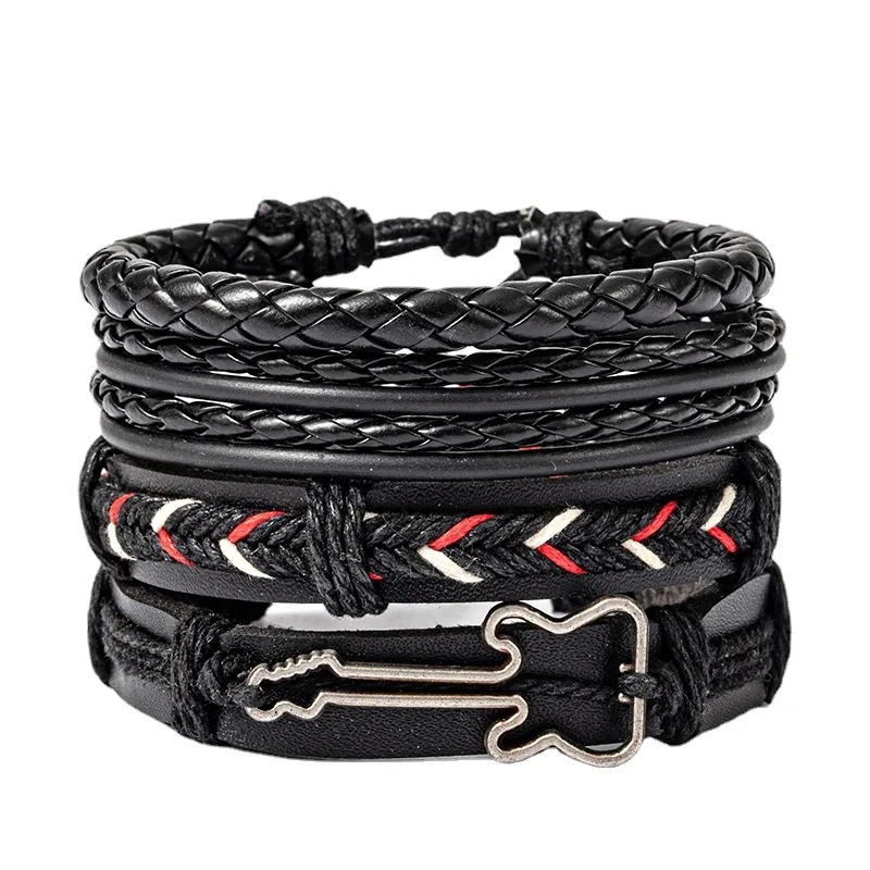 Electric Tribal Rock Guitar Trio Bracelet