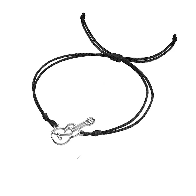 Unplugged Guitar Bracelet Model 1 in Silver color