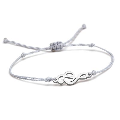 Melodic Line Silver Color Musical Bracelet