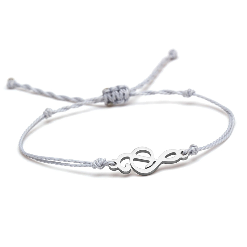 Melodic Line Silver Color Musical Bracelet