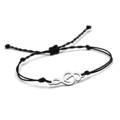 Melodic Line Music Bracelet in Black Color