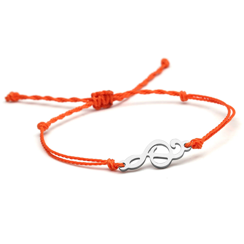 Melodic Line Music Bracelet in Red Color