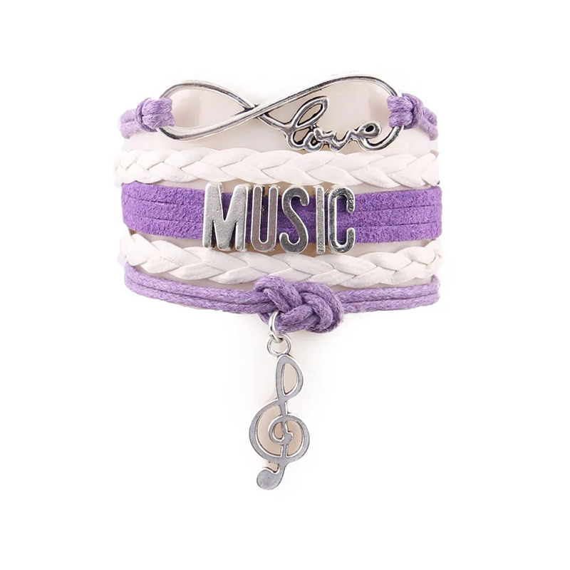Violet-colored Musique Love & Melody bracelet