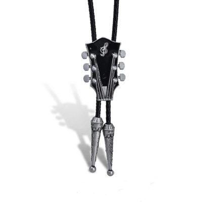 Silver-colored Cracatte Bolo Guitar, The Bluesman's Cord
