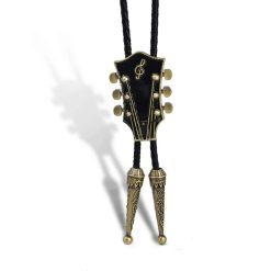 Cracatte Bolo Guitar in the style of Bluesman with Gold Color Cord