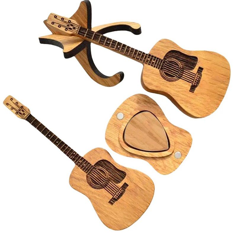 Details of the wooden acoustic guitar spike box, Heart of the Luthier