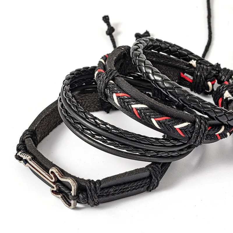Details of the Rock Guitar Bracelet - Electric Tribal Trio