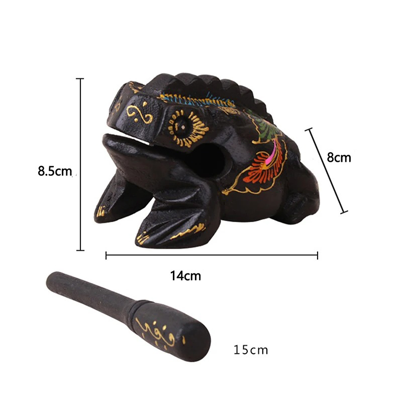 Mystic Craftsmanship Dimensions - Thai Crouching Wooden Frog