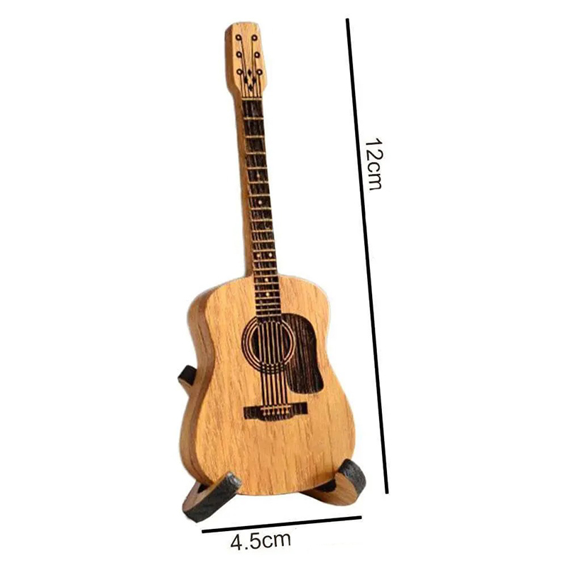 Dimensions of the wooden acoustic guitar pick box Heart of the Luthier