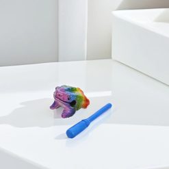 Percussion Instrument - Wooden Rainbow Frog Scraper