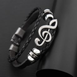 Magnificent Rock Eco Musical Treble Clef bracelet.