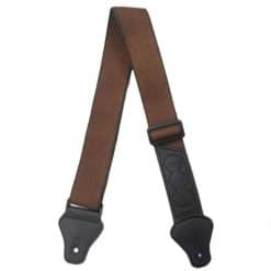 Magnificent Dark Brown Color Classic Guitar Strap