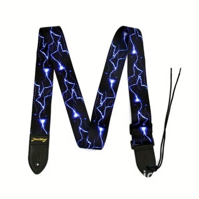 Gothic Hard Rock Guitar Strap with Hell's Rays