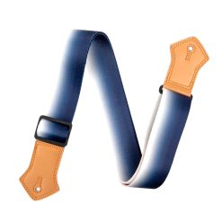 Vintage Worn Guitar Strap in Dark Blue Color