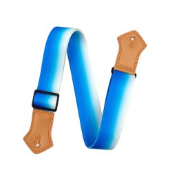 Vintage Guitar Strap Faded in Ocean Blue