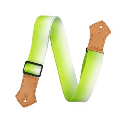 Vintage Worn-Out Lime Green Guitar Strap