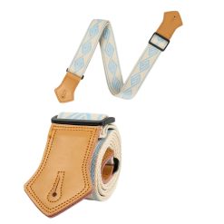 Vintage Labyrinth Sky Blue Guitar Strap