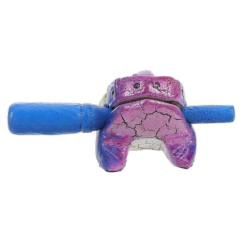 Rear View of Percussion Instrument - Wooden Rainbow Frog Scraper