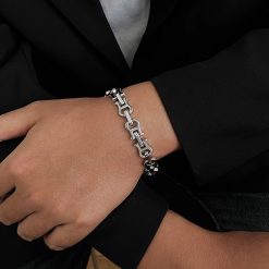 View of Metal Guitar Bracelet - Riff