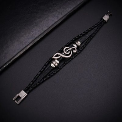 General view of the Treble Clef Rock Eco Musical bracelet.